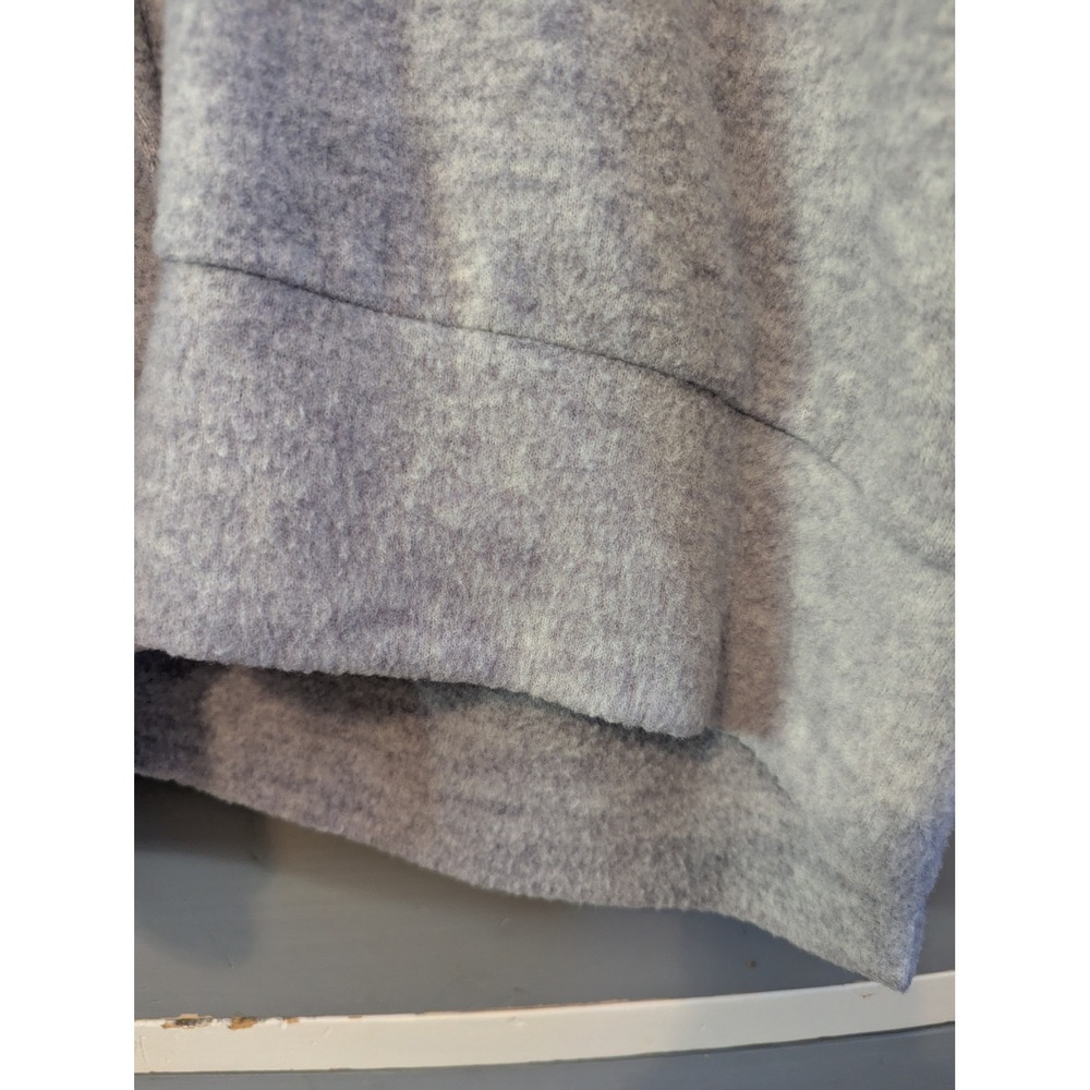 Zenana Women Oversized Crew Neck Sweater Gray Exposed Seam Pullover S/M - Picture 6 of 8